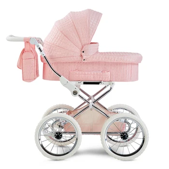 

Europe baby stroller two-way Reduce vibration trolley luxury high-profile BB carriage newborn baby umbrella cart