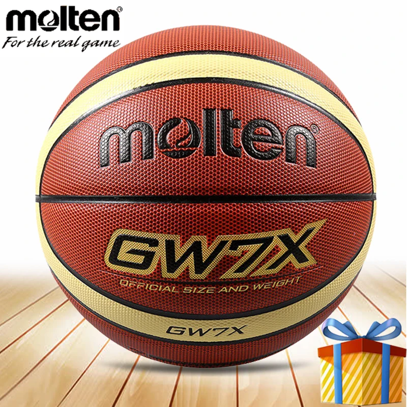 Расплавленный Баскетбол мяч GW7X GW6X GW5X размеры для детей в возрасте от 7/6/5 человек, обучение детей Для мальчиков и девочек Дети PU Профессиональные игры basquete baloncesto