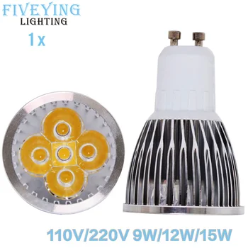 

Super Bright GU10 LED Bulb 9W 12W 15W 110V 220V Led Spotlights Warm/Natural/Cool White High quality Spot light LED lamp