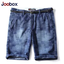 Бренд joobox мужские джинсовые шорты из чистого хлопка тертые джинсовые шорты мужские длина выпрямленного колена повседневные шорты для мужчин летние шорты