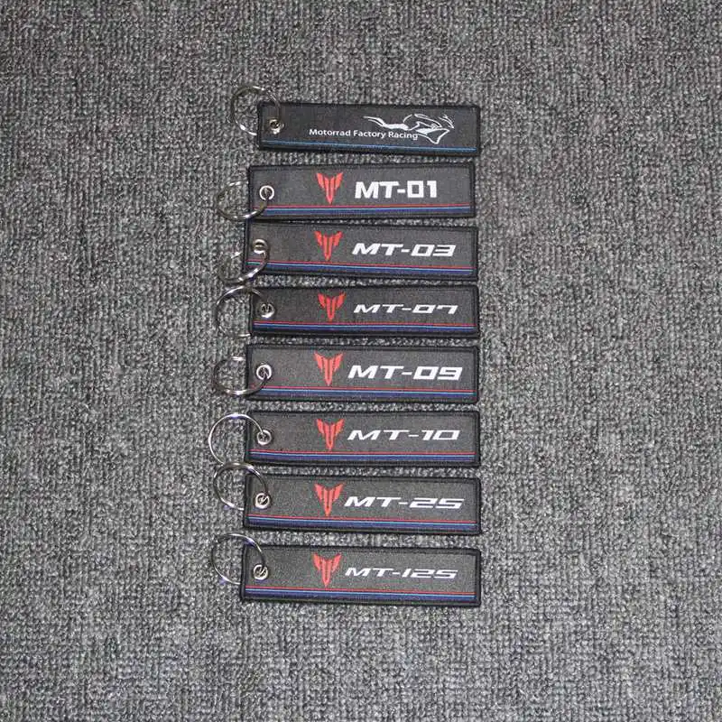 

Motorcycle Key Chain Woven Key Ring Tag Label Chain For Yamaha MT-09 MT-07 MT-03 MT-01 MT-25 MT-125 MT-10