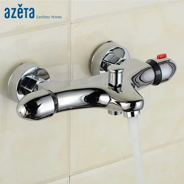 Chrome Plated Bathroom Thermostatic Bathtub Faucet Abs Plastic