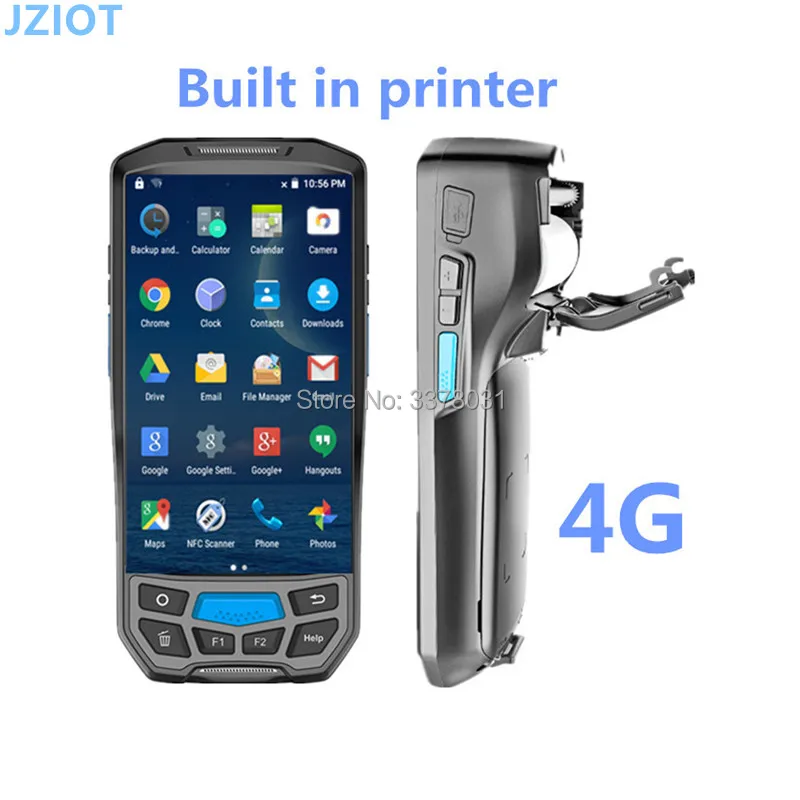 Android портативный сборщик данных с 1d 2d сканер штрих кода rfid gps камера wifi 4g bt принтер