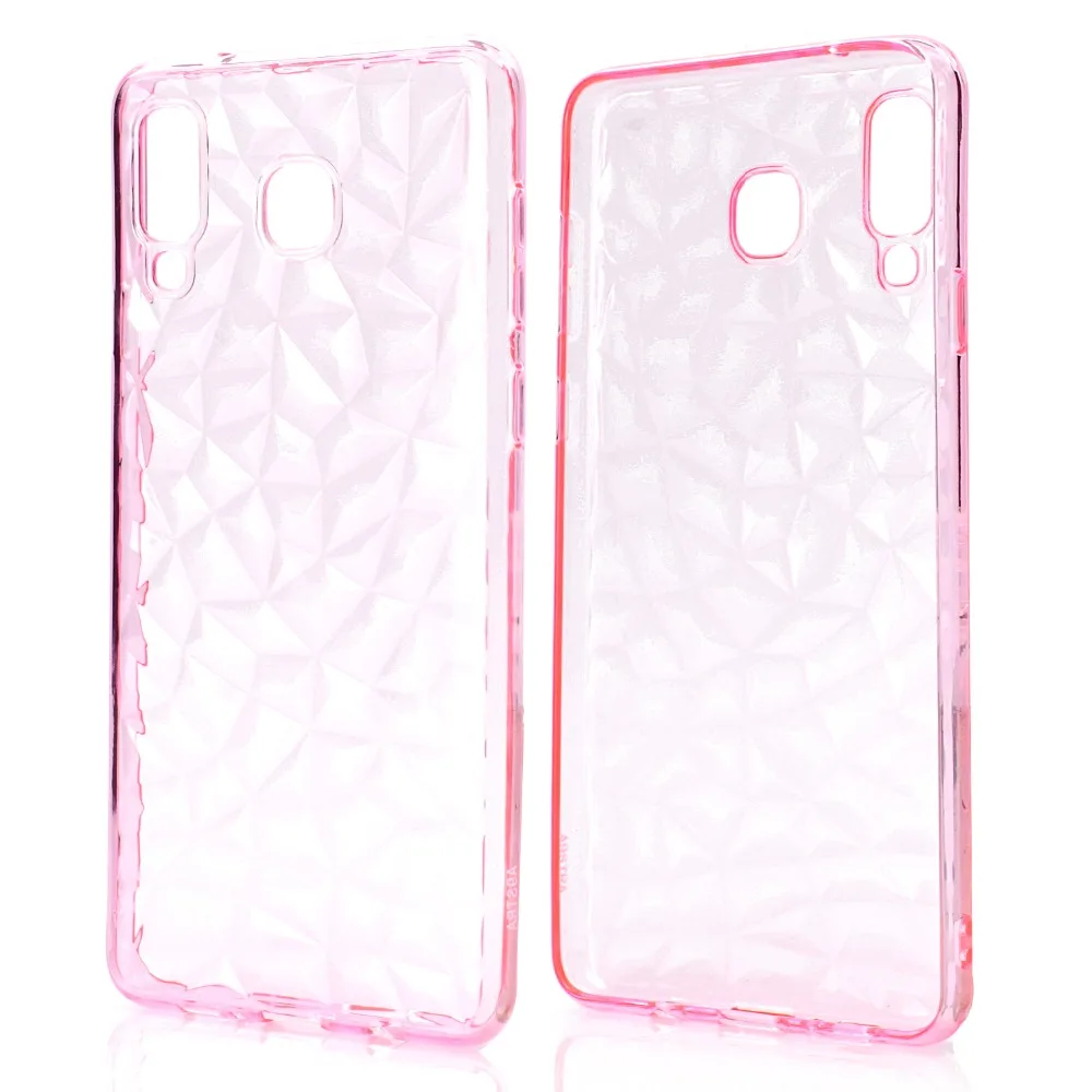 Для samsung A9 STAR чехол 3D ромба Мягкие TPU силиконовый прозрачный для Galaxy