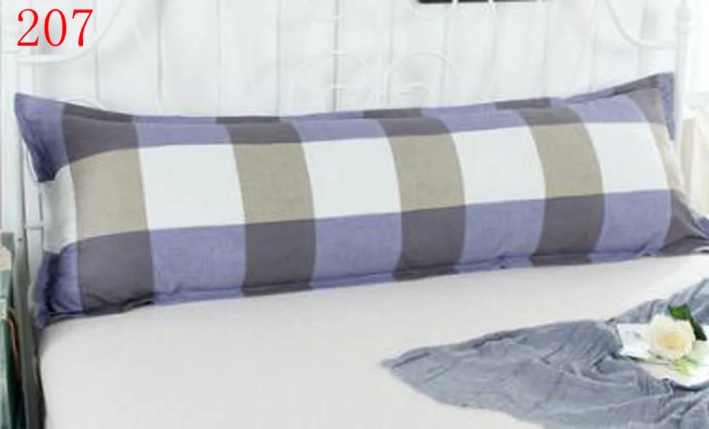Plaid Home 1 Cotton Double Pillowcases Long Pillow Case Sack 45x120cm 45x150cm Cover Pillowslip Bedding Pillowcase | Дом и сад