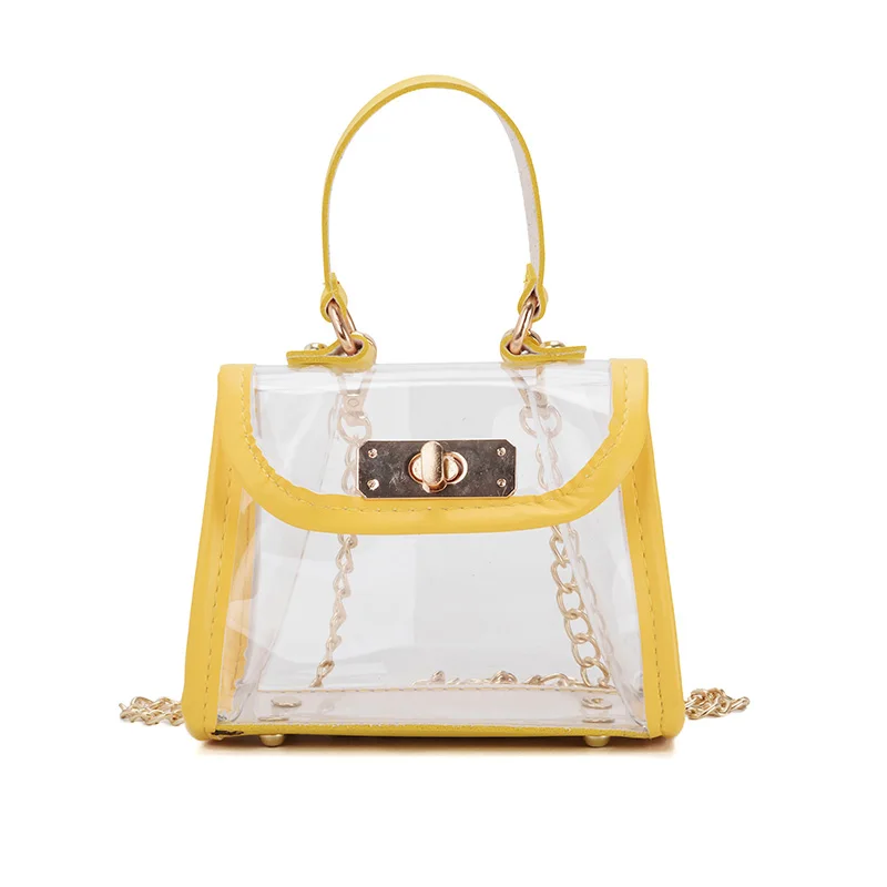 

Korean Children'S Bag Spring And Summer New Shoulder Bag Hit Color Transparent Tide Girls Baby Messenger Bag