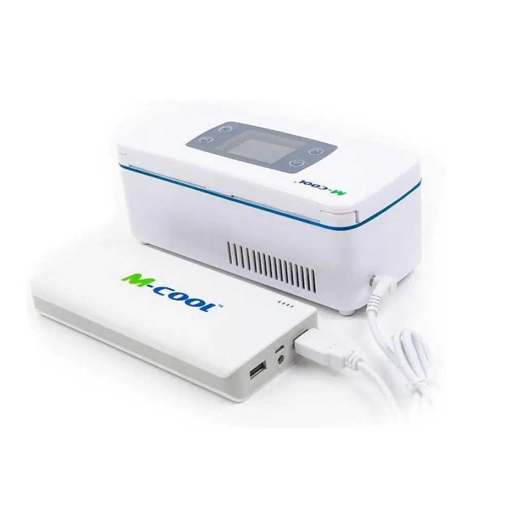 

Portable Insulin Mini Refrigerator Low Noise Insulin Cooler With External Battery Working for 14-18 hours