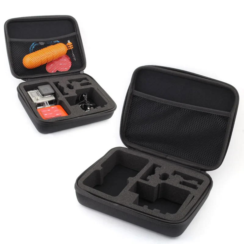 

QIUNIU Medium Size Bag Travel Storage Collection Box Case Cover for GoPro Hero 2 3 3+ 4 5 6 for SJCAM for Xiaomi Yi Accessories