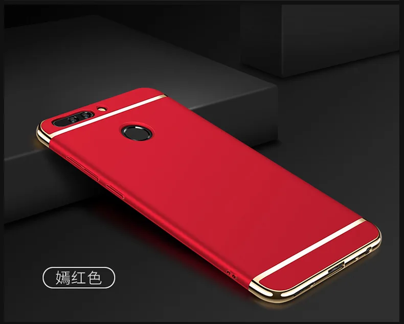 80 шт./лот shippingLuxury гальванизирует 3 в 1 жесткий Пластик чехол для Huawei Glory V9/9/ 8