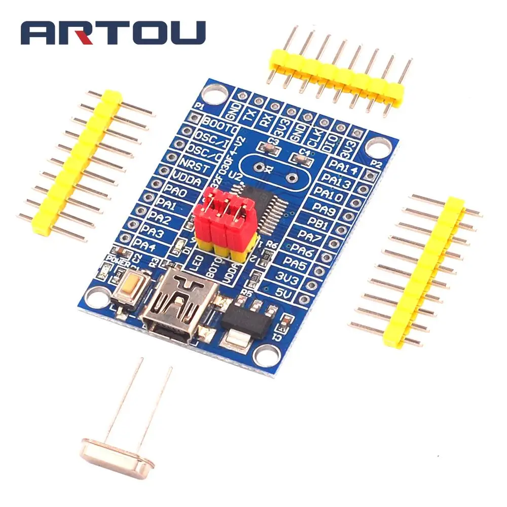 

STM32F030F4P6 Board 3.3V 5V Power STM32 Minimum System Development Board