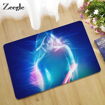 

Zeegle 3D Home Floor Mat Funny Doormat Outdoor Rugs Non-slip Floor Mat Area Rug For Living Room Bedside Rugs Bathroom Mats