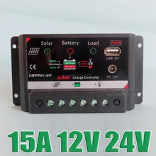 1pc x 15A 12V intelligence PV home system Charge Controller with DC 12VDC output 5V USB