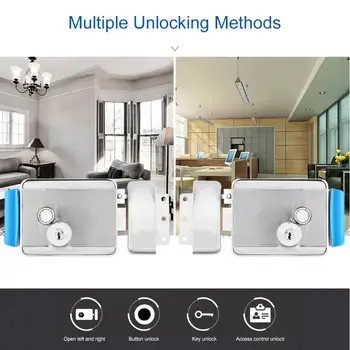 

door lock Stainless Steel Electronic Lock Door Access Control Video Doorbell Intercom (Right Front) smart lock