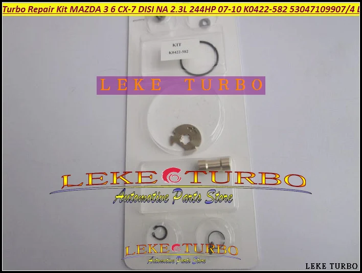 Turbo Repair Kit rebuild For Mazda 3 6 CX-7 DISI NA 2.3L 244HP 07-10 K0422 K0422-582 53047109907 53047109904 L33L13700B Turbocharger (1)