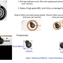 Новая веб-камера крышка защита конфиденциальности затвора для смартфона ноутбука настольная камера защитная крышка Щит анти-хакер