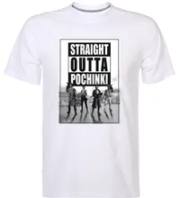 

Straight Outta Pochinki Mens T-shirt Player Unknown Battle Ground PUBG Spoof Tee Free Shipping Summer Fashion shirts