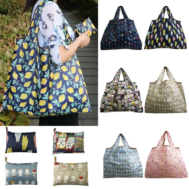 

Women Fashion Shopping Bag Eco Reusable Handbags Tote Durable Washable Shoulder