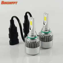 2pcs/pair car headlights HB3 9005 led projector fog lamp bulb 12V No Gear HID KIT 36W 3800LM easy install