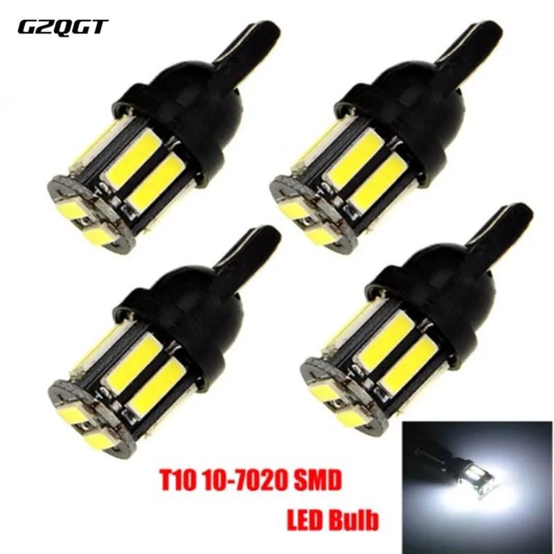 

1 Piece W5W 10 7020 SMD Car T10 LED 194 168 Wedge Replacement Reverse Instrument Panel Lamp White Bulbs For Clearance Lights