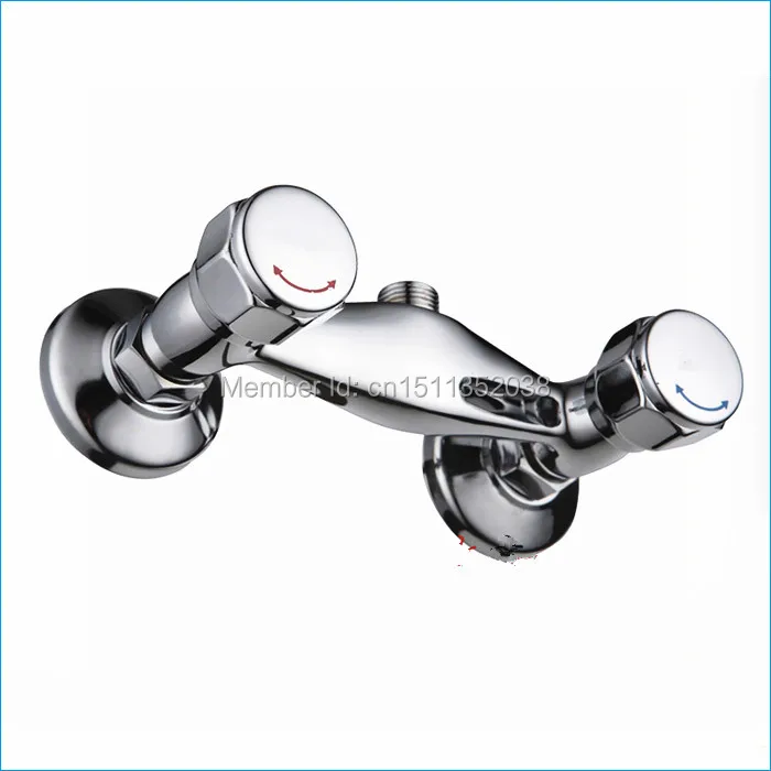 wall mount dual control mixing valve,Double handle shower faucet,shower