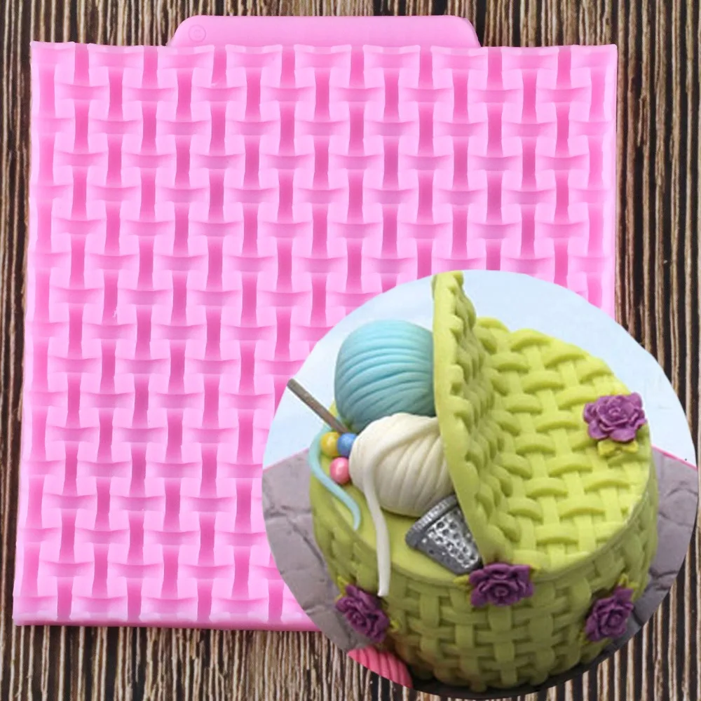 

3D Grid Fence Silicone Mold Cake Border Fondant Cake Decorating Tools Chocolate Resin Clay Candy Baking Moulds