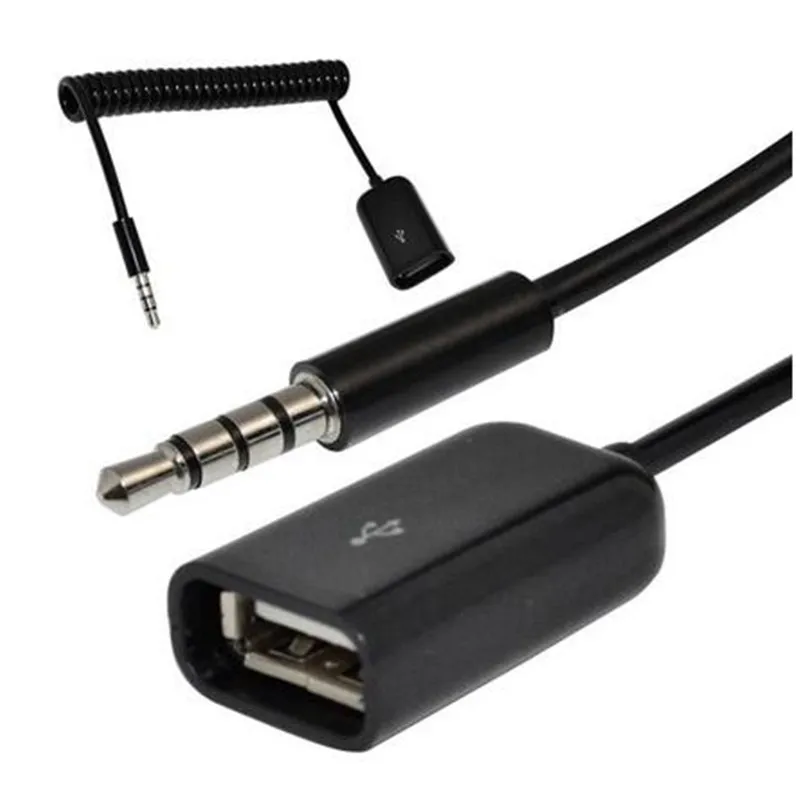 LBSC – câble d'alimentation à spirale, 3 pôles, 3.5mm, 3 ailes mâle vers USB 2.0 A femelle, pour synchronisation