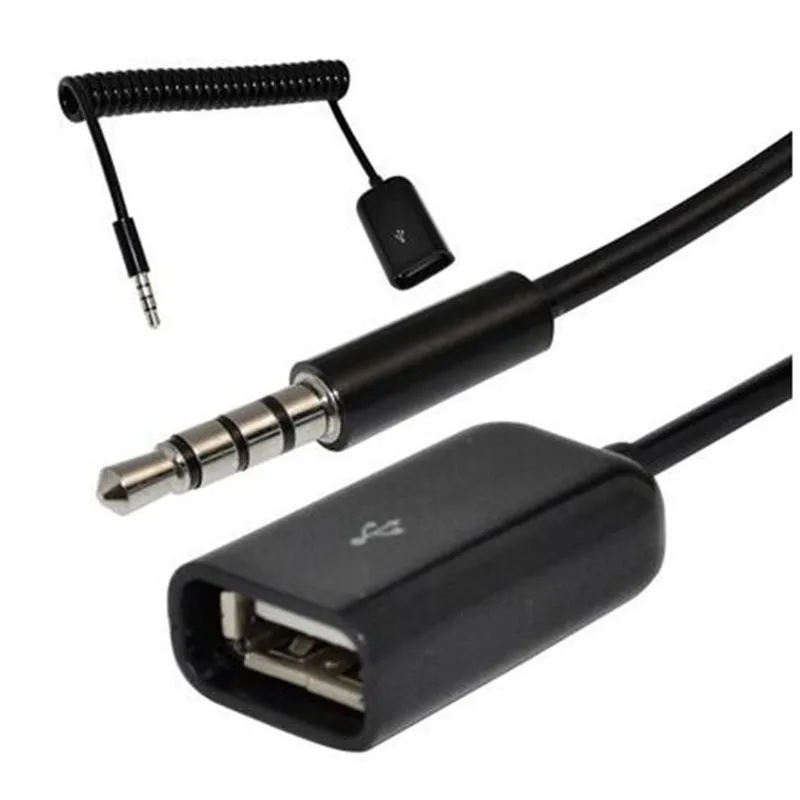Спиральный кабель питания LBSC 3 фута 5 мм 4 полюса крыла штекер USB 2 0 A гнездо
