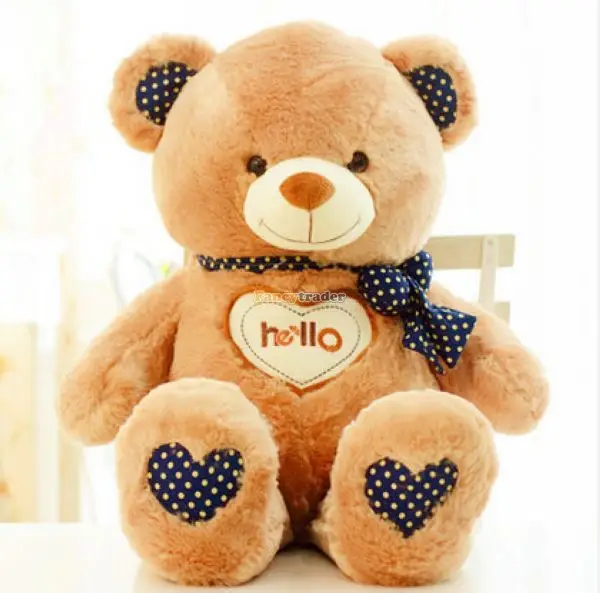 Fancytrader 59 ''/150 см милая мягкая плюшевая игрушка Hello Teddy Bear 2 вида цветов в наличии!