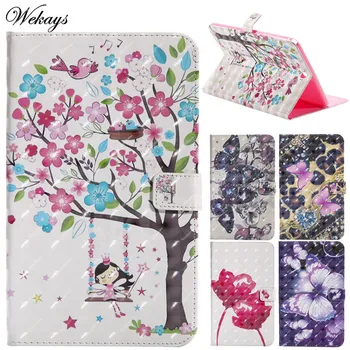 

Wekays For Samsung Tab A T550 Cartoon Butterfy Girl Leather Case sFor Samsung Galaxy Tab A 9.7" T550 T551 T555 Tablet Cover Case