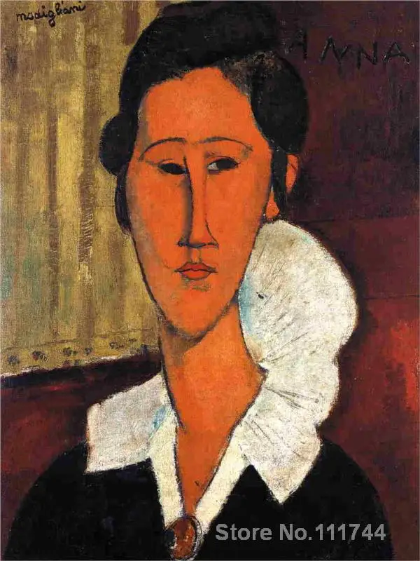 

Copy paintings of famous artist Anna (Hanka) Zborowska Amedeo Modigliani artwork High Quality Handmade