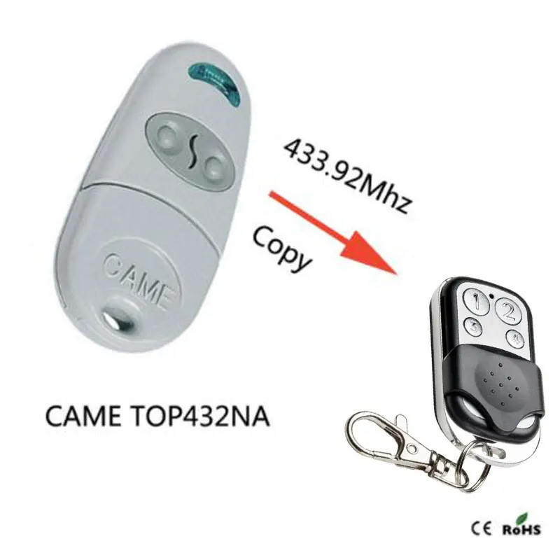 

3pcs CAME TOP 432NA 432EV 432EV 4 Button Remote Key Fob Clone/Duplicator