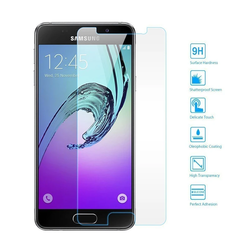 OMG закаленное стекло для Samsung Galaxy A3 A5 A7 2016 a310 a510 a710Screen Protector J1 J5 J7 J120 J320 9H