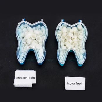 

1 Pack Realistic Dental Materials Porcelain Upper Teeth Film for Temporary Crown Anterior Teeth and Molar Teeth