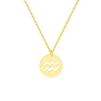 

10PCS Twelve Constellations Charms Necklace For Women/Girl 12 Zodiac Signs Jewelry Chokers Necklace Gift Astrology Constellation
