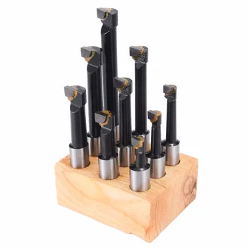 

9PCS 12mm Hard Alloy Shank Boring Bars Carbide Tipped for 50mm Boring Head for Lathe Milling Boring Hole