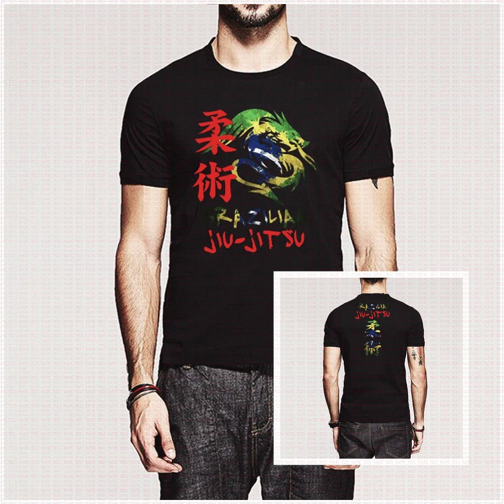 Summer Funny MMA Brazilian Jiu Jitsu T shirt Mens Brasil K1 Fighter Clothing Cotton Short Sleeve Summer Funny MMA Brazilian Jiu Jitsu T shirt Mens Brasil K1 Fighter Clothing Cotton Short Sleeve