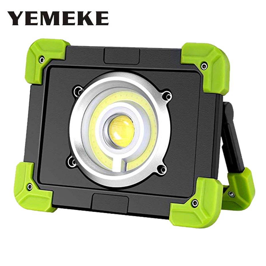 

Led Work Light Rechargeable COB Portable Lantern 20W Outdoor Spotlight IPX4 Waterproof Camping Lamp Tent Wall Light Floodlight