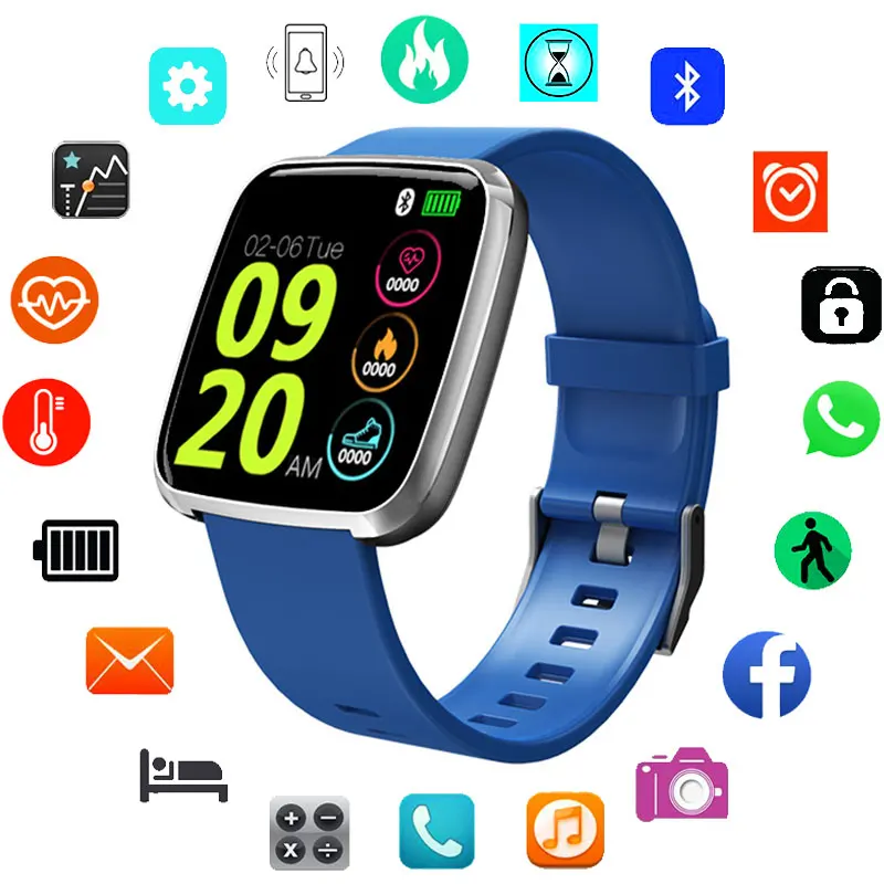 

Color Screen Running Sport IP67 Waterproof Smart Watch Men Wrist Watches Male Smartwatch for Android IOS Relogio Inteligente