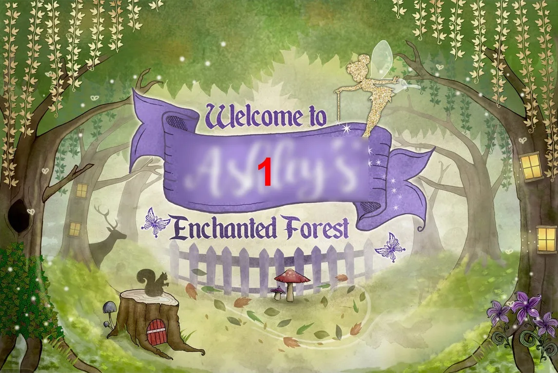 Custom Enchanted Forest Fairy Garden Woods Tree Fence Backdrop High Quality Computer Print Party Background Background Aliexpress