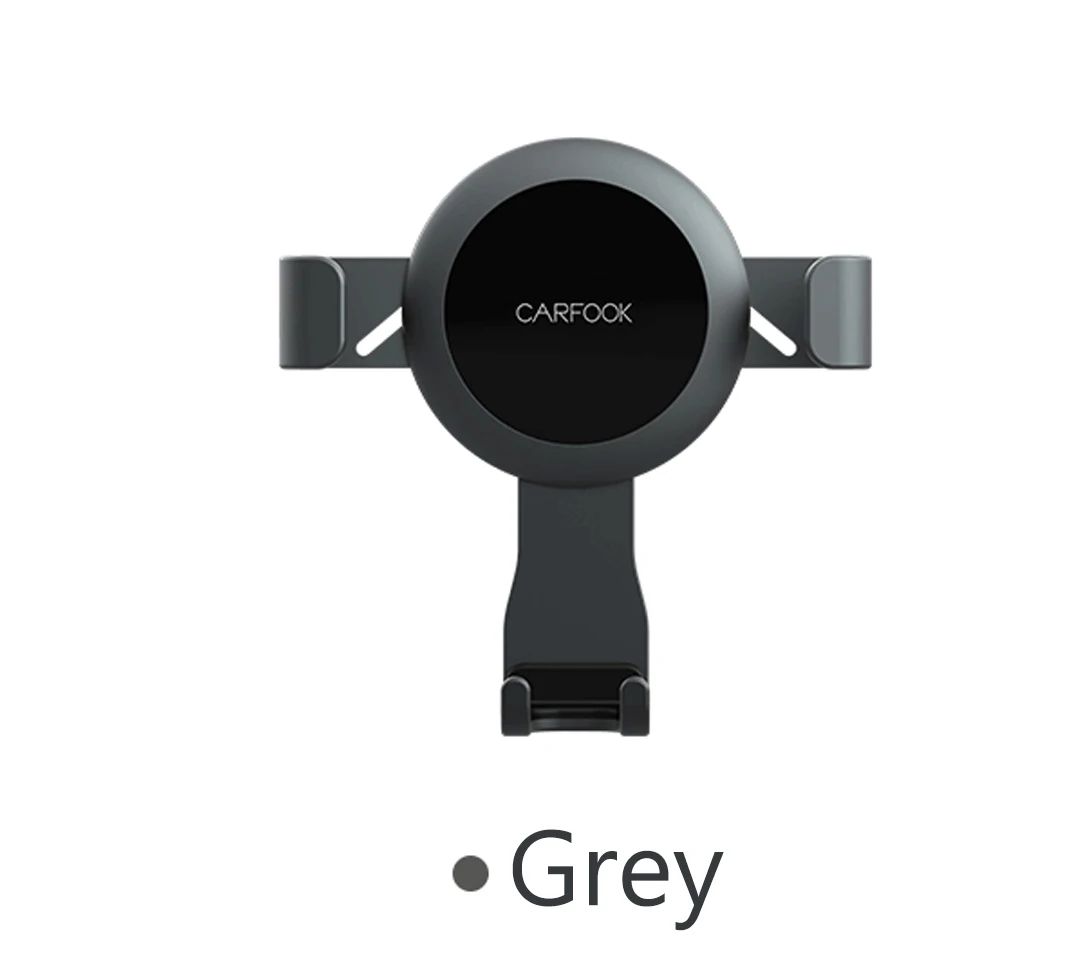 Xiaomi Mijia CARFOOK гравитационный датчик Автомобильный держатель кронштейн с g-датчиком одной рукой управление мульти-устройство воздуха на выходе Клип держатель - Цвет: Серый