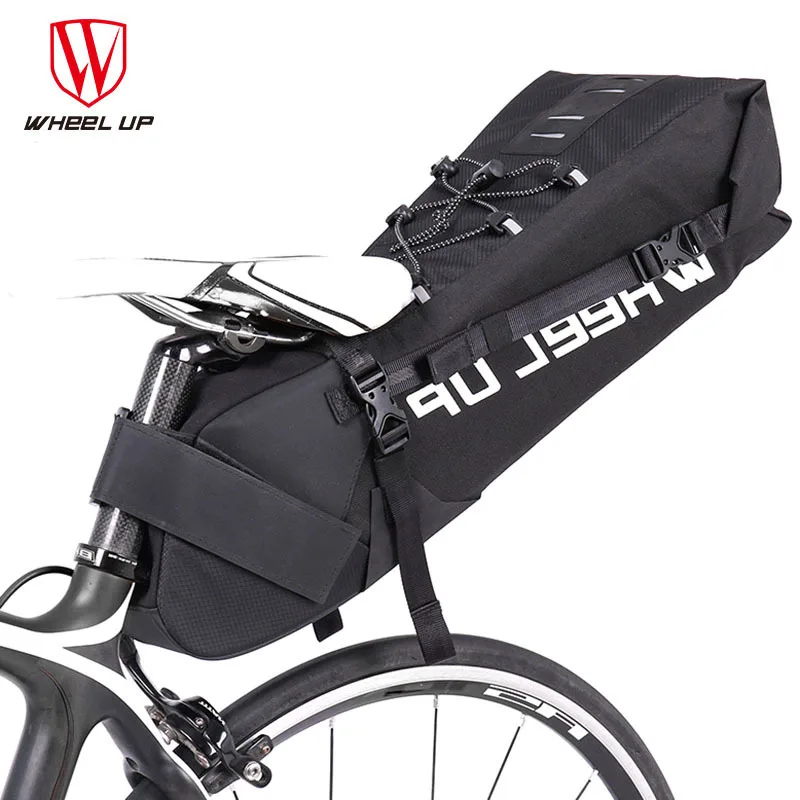 

Wheel Up Rainproof 10L MTB Bike Bag Cycling Saddle Tail Rear Seat Waterproof Storage Bag Bicycle Accessories Can Put Taillight