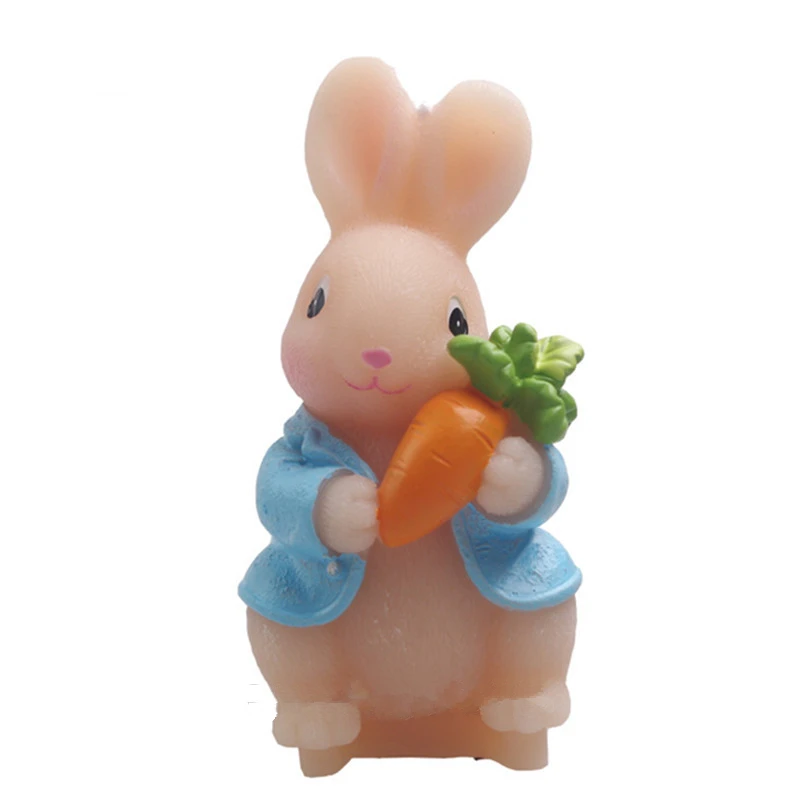 1 шт. милый кролик с морковью Форма 3D силиконовая форма Кандель мыло декоративная форма в виде животного для подарка Мыло своими руками DIY