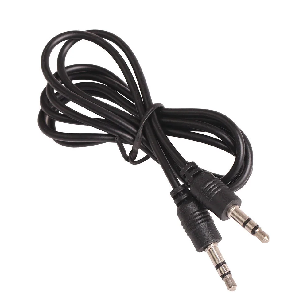 1000pcs lot aux cable cheapest Wholesale 3 5 mm pin to 3 5 mm pin stero audio cable Headphone Jack Black color short 0 5m 0 7m