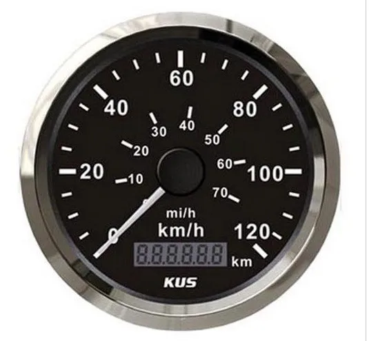 KUS 85 мм Спидометр прибор для измерения скорости 120 км/ч 12 В/24 В для автомобиля грузовика нормальный импульсный