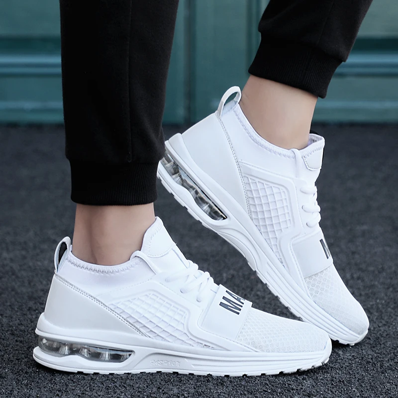

Weweya Air Cushion Tenis Shoes Damping White Sneakers Red Casual Shoes Men Letter Design Trainers Casual Hot Chaussure Homme