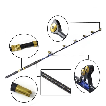 

Straight Butt 100lbs 5'6'' Fishing Rod Big Game Trolling Fishing Rod Deep Sea Fishing Trolling Rod