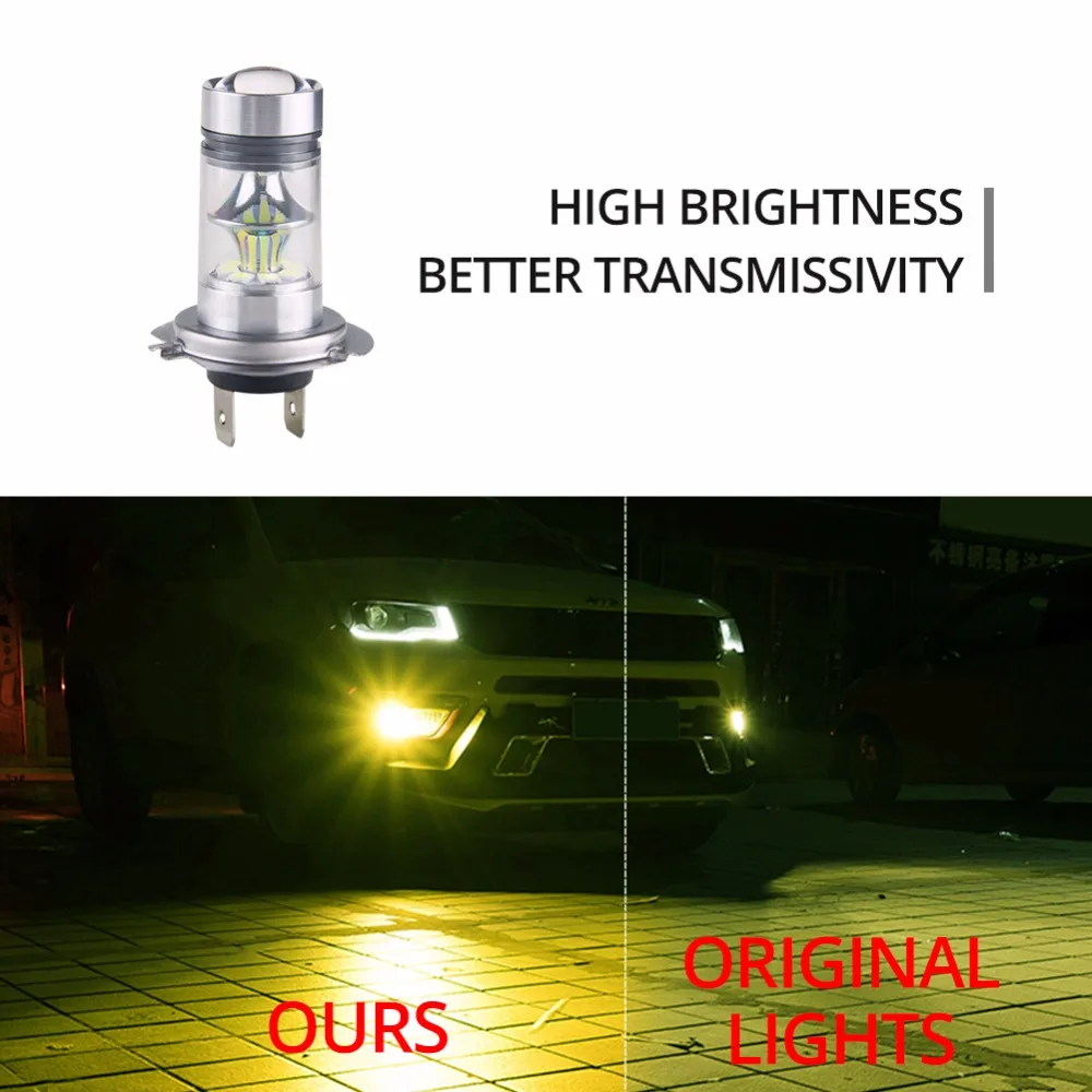 Автомобисветильник светодиодные противотуманные фары MeeToo H7 H1 H11 HB3 9005 HB4 9006 SMD 2030