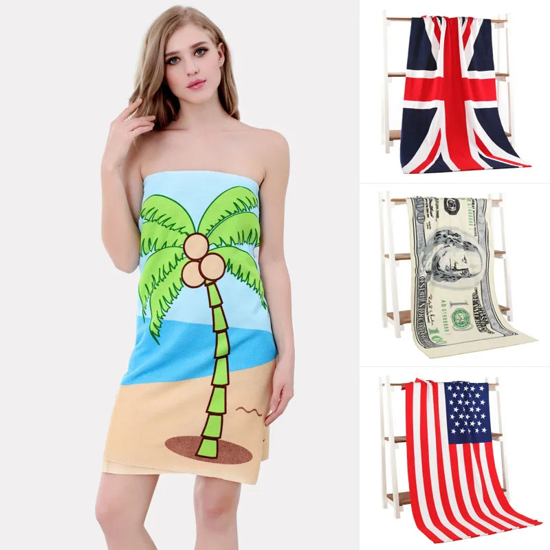 Absorbent Microfiber Bath Toalla Summer Beach Towels Swimming Shower Poolside Wrap Blanket Washcloth Drying Towel 70*140cm