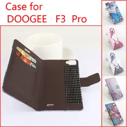 10 видов стилей Мода Окрашенные Высокое качество Новый оригинальный Doogee F3 Pro кожаный чехол флип чехол Для Doogee F3 Pro Чехол чехол телефона