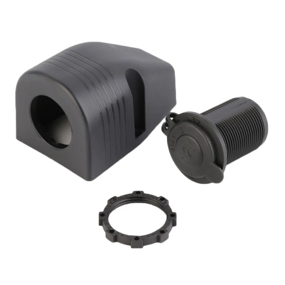 

New Car-Styling 1PCS USB Car Charger Cigarette Lighter Socket With Waterproof Cover With Tent Base Hot Selling